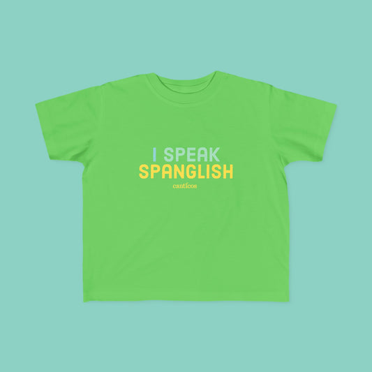 I Speak Spanglish Toddler T-shirt - Yellow