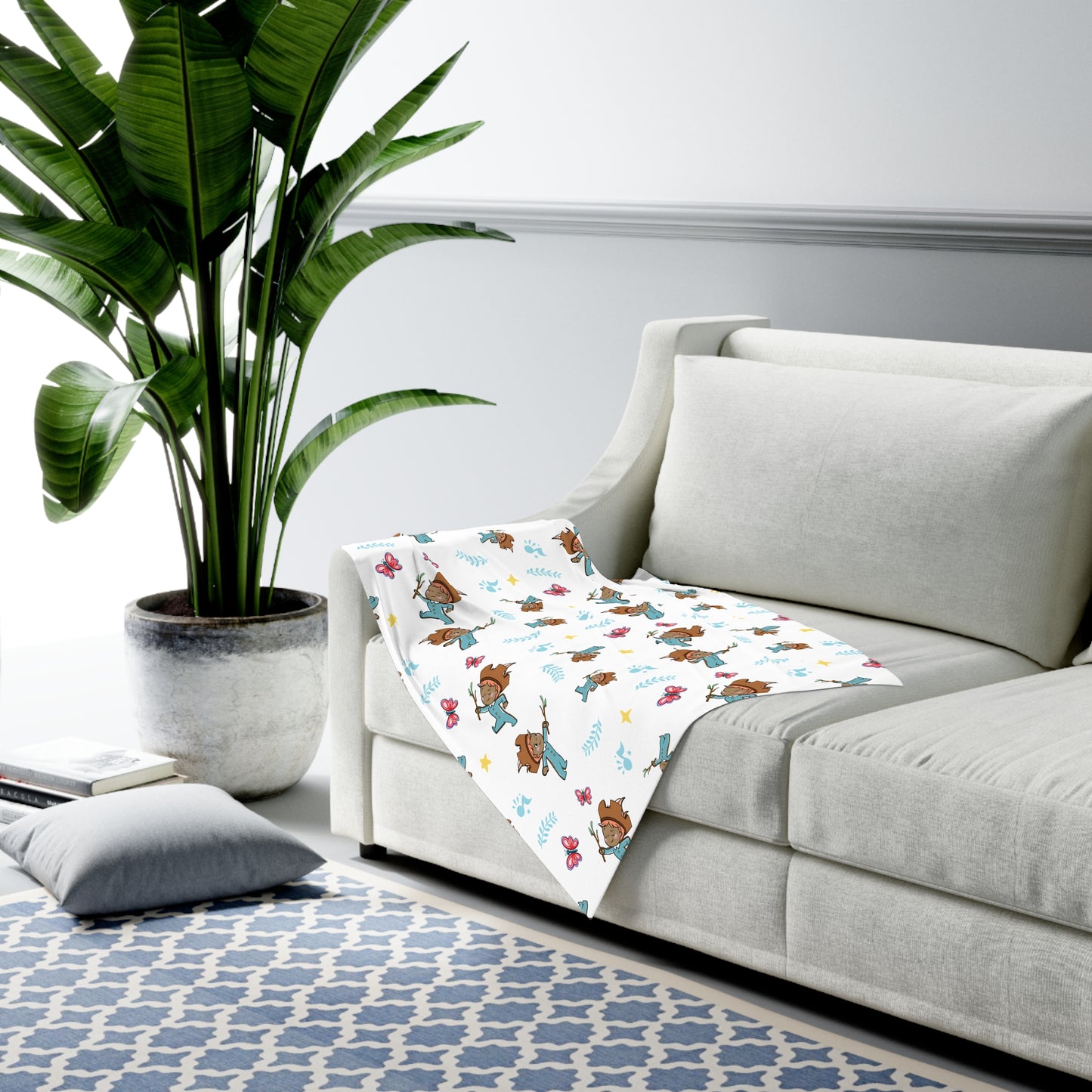 Pin Pon Friends Baby Swaddle Blanket