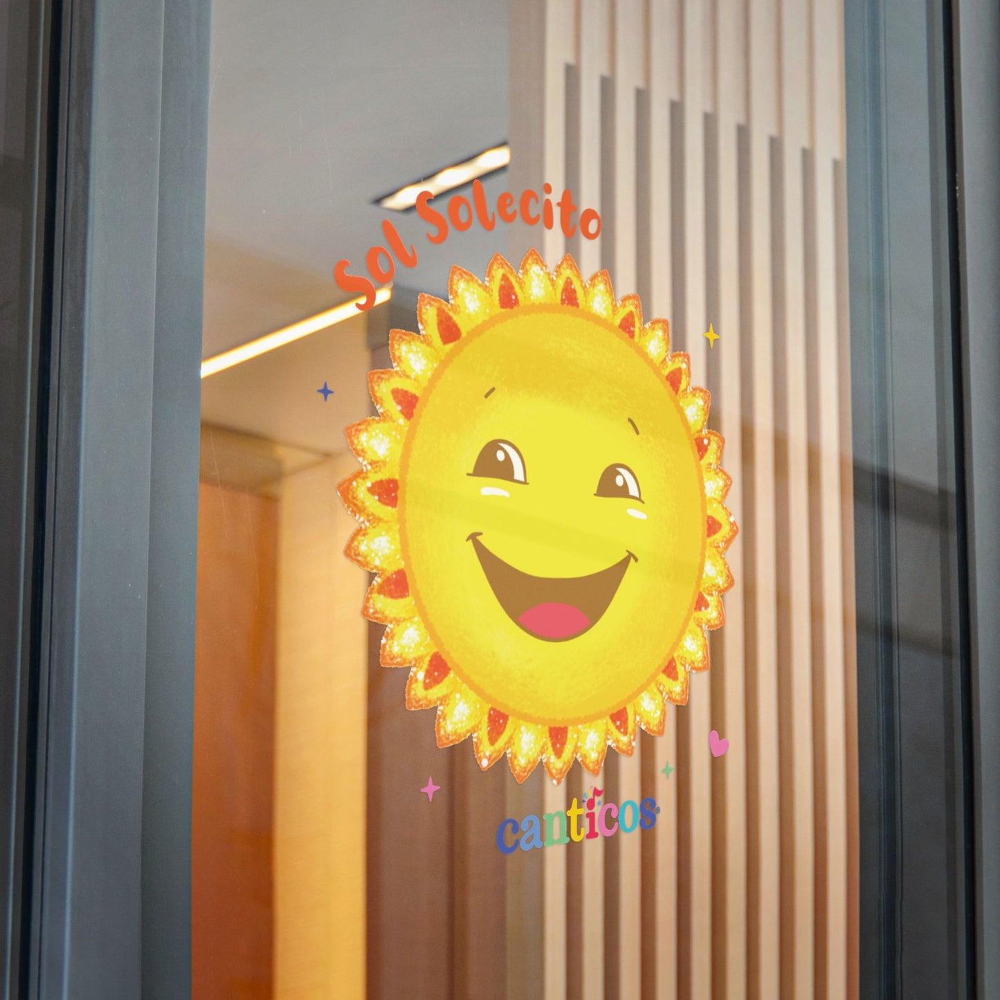 Sol Solecito, Little Sunny Sunshine - Kiss Cut Canticos Sticker, Room Decor