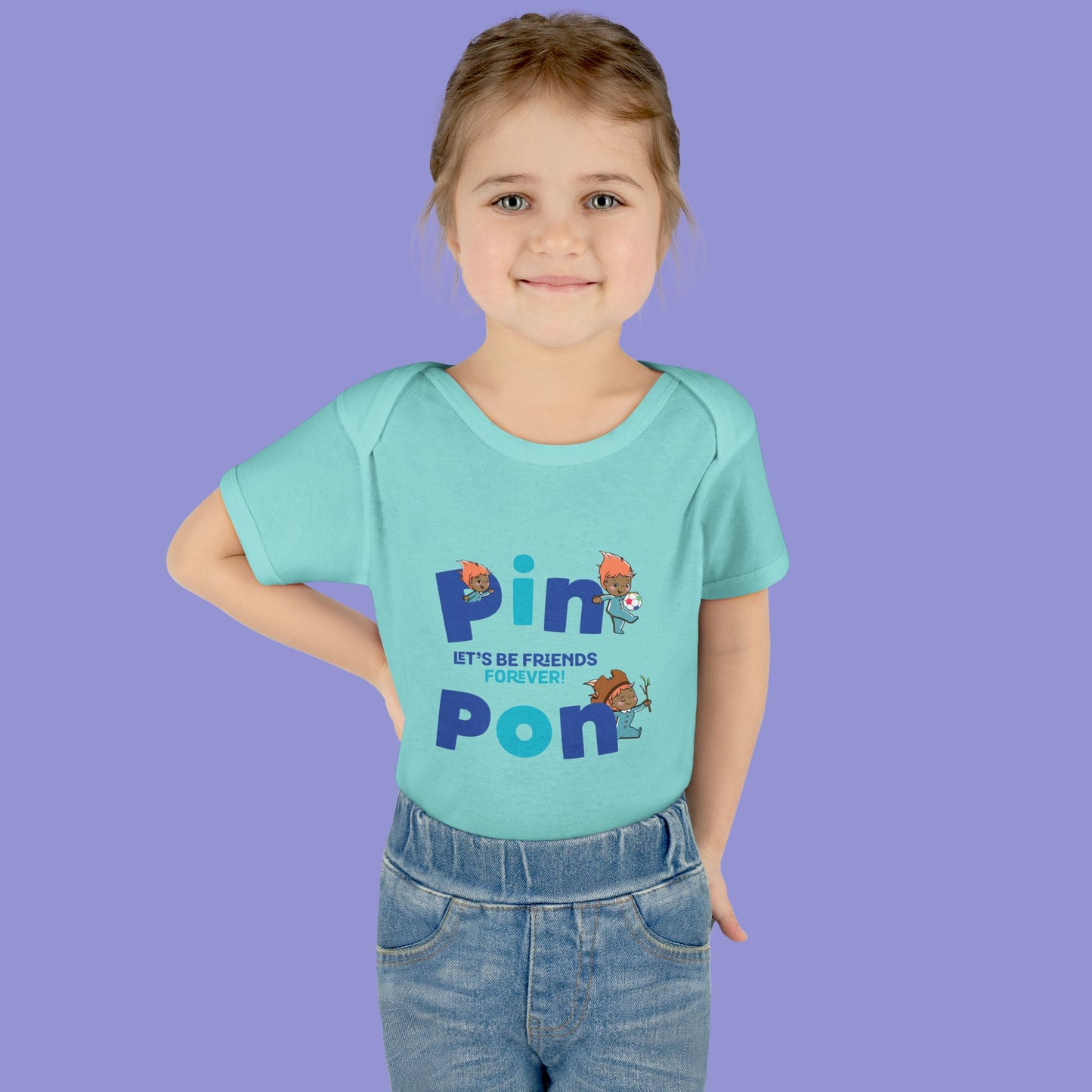 Pin Pon Friends Forever Infant Bodysuit / Baby Onesie