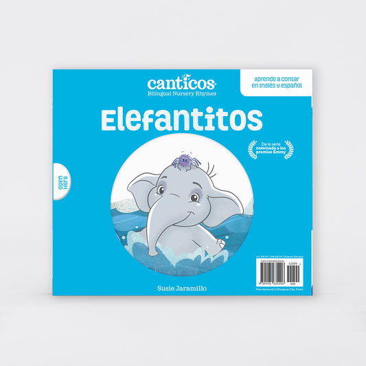 PRE-SALE: Benji Plush + Little Elephants / Elefantitos Flip-and-Play Bilingual Book Bundle
