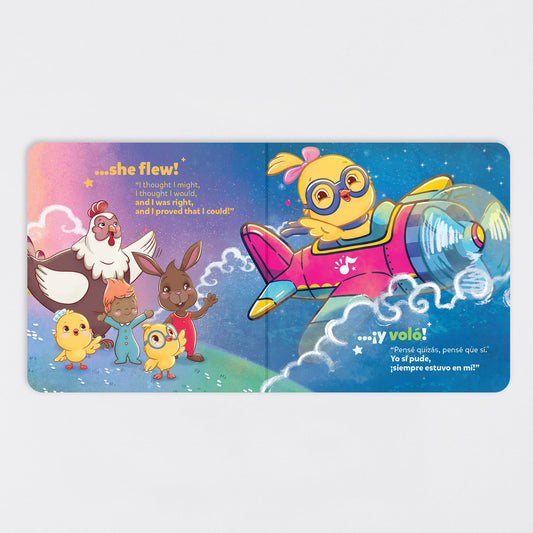 biingual 1sts, little book inside spread, Kiki