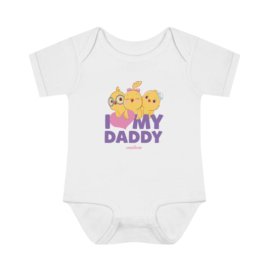 I love my Daddy Purple Onesie - Little Chickies