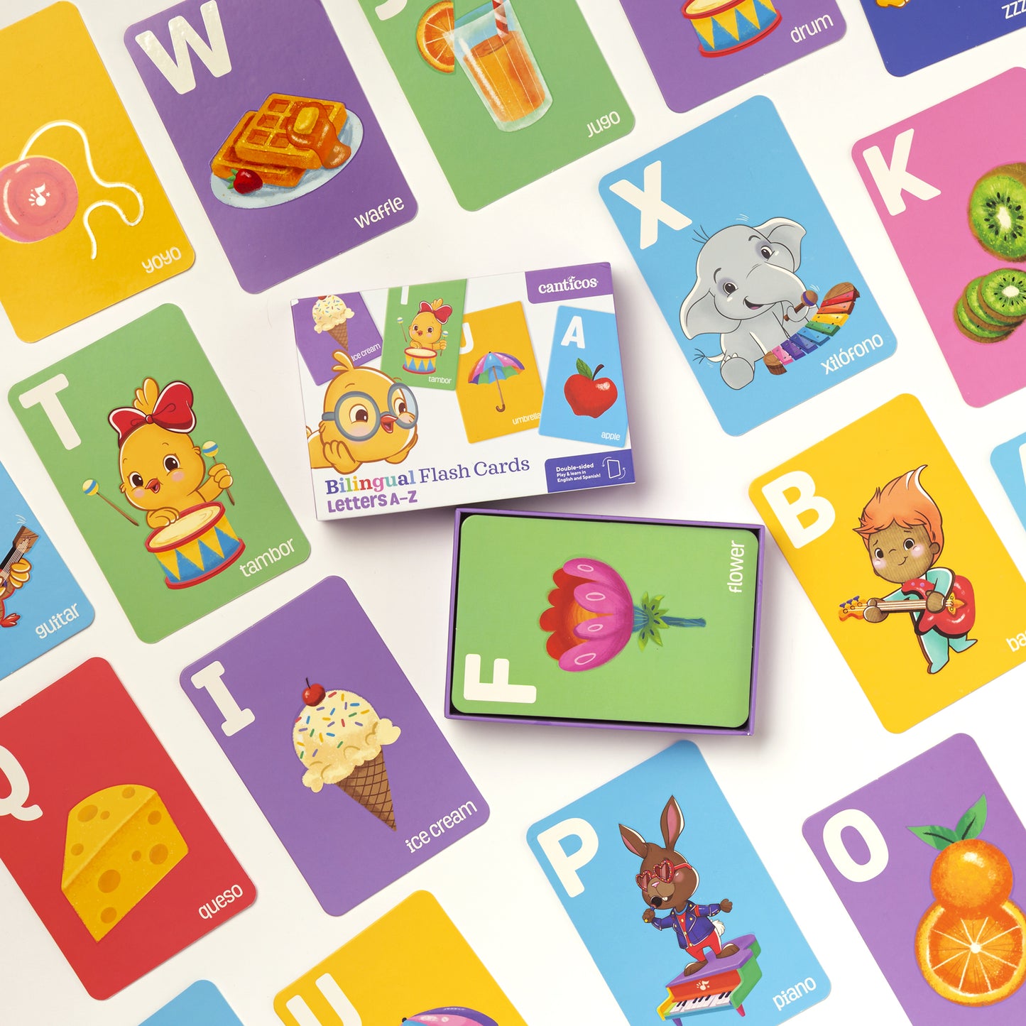 Bilingual Flash Cards: Letters A-Z