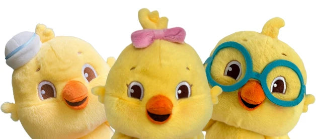 Kiki, Ricky & Nicky Plushies