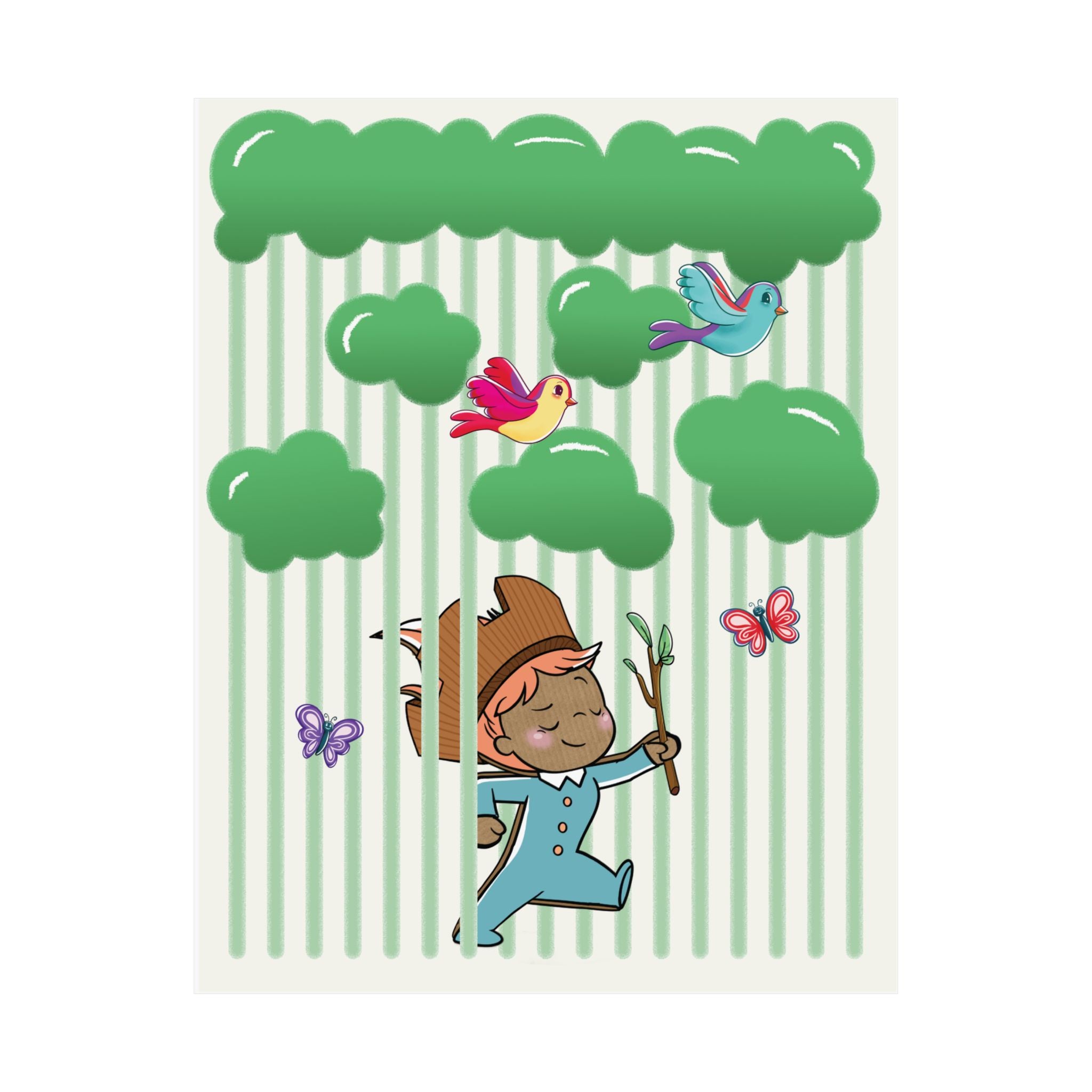 Pin Pon Forest Nursery Poster