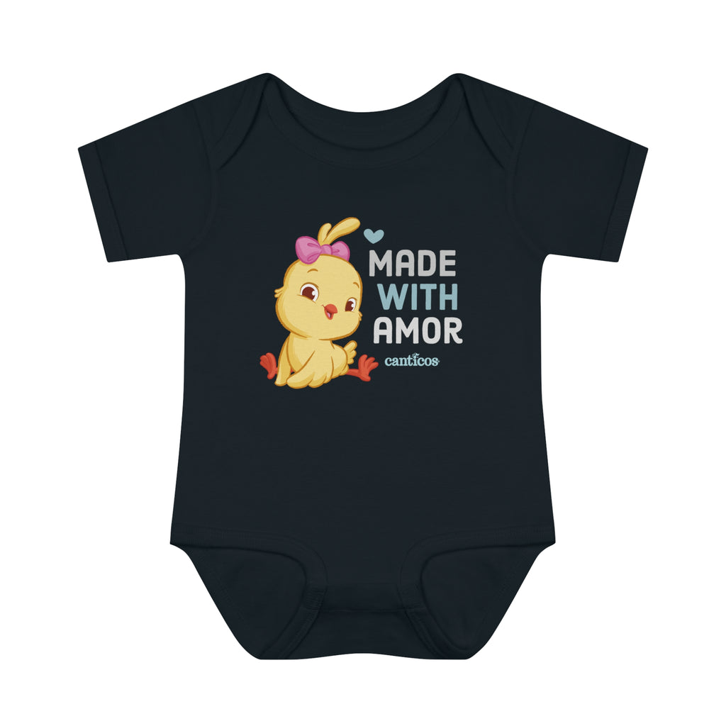 Made with Amor Onesie - white