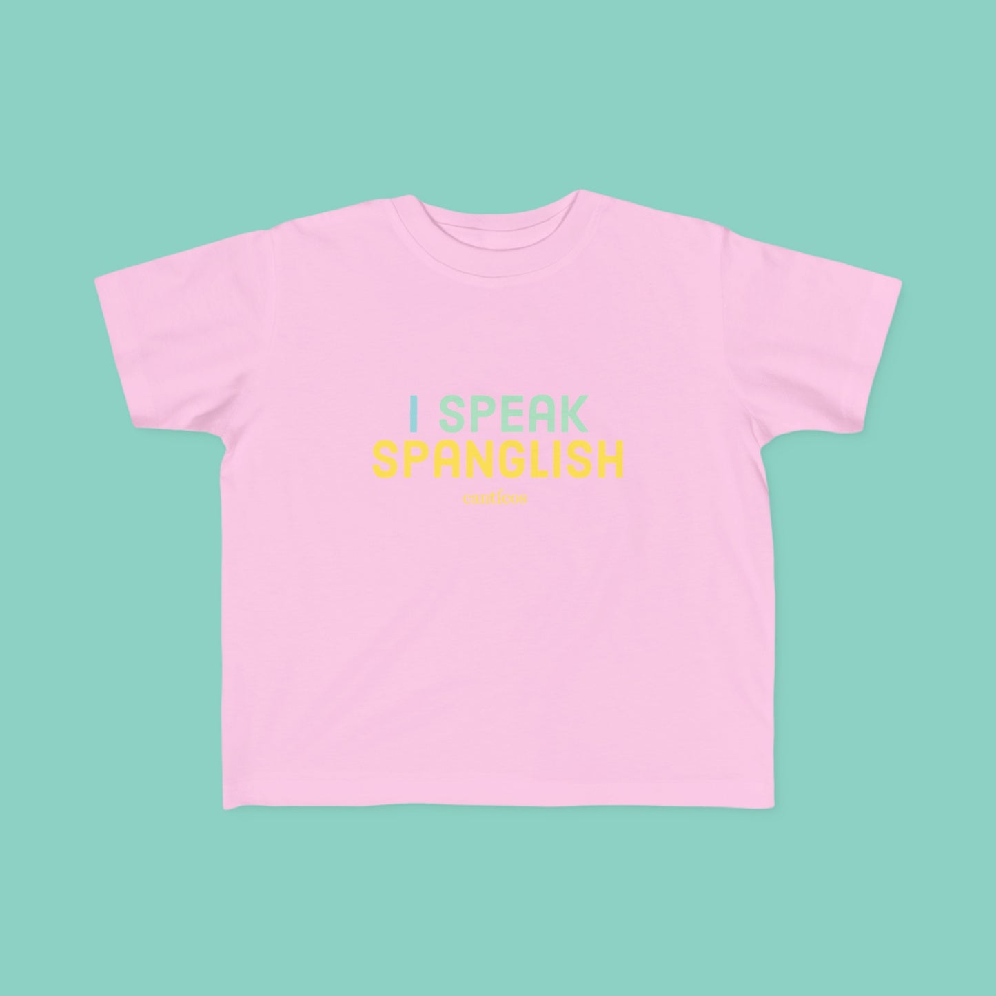 I Speak Spanglish Toddler T-shirt - Yellow