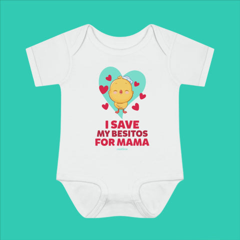 I Save my Besitos for Mama Onesie - Green