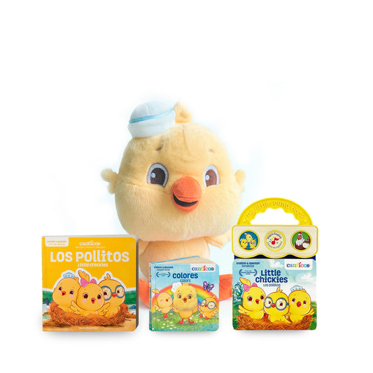 SUPERPACK: Ricky Plushie + 2 Interactive Books + Los Pollitos Book