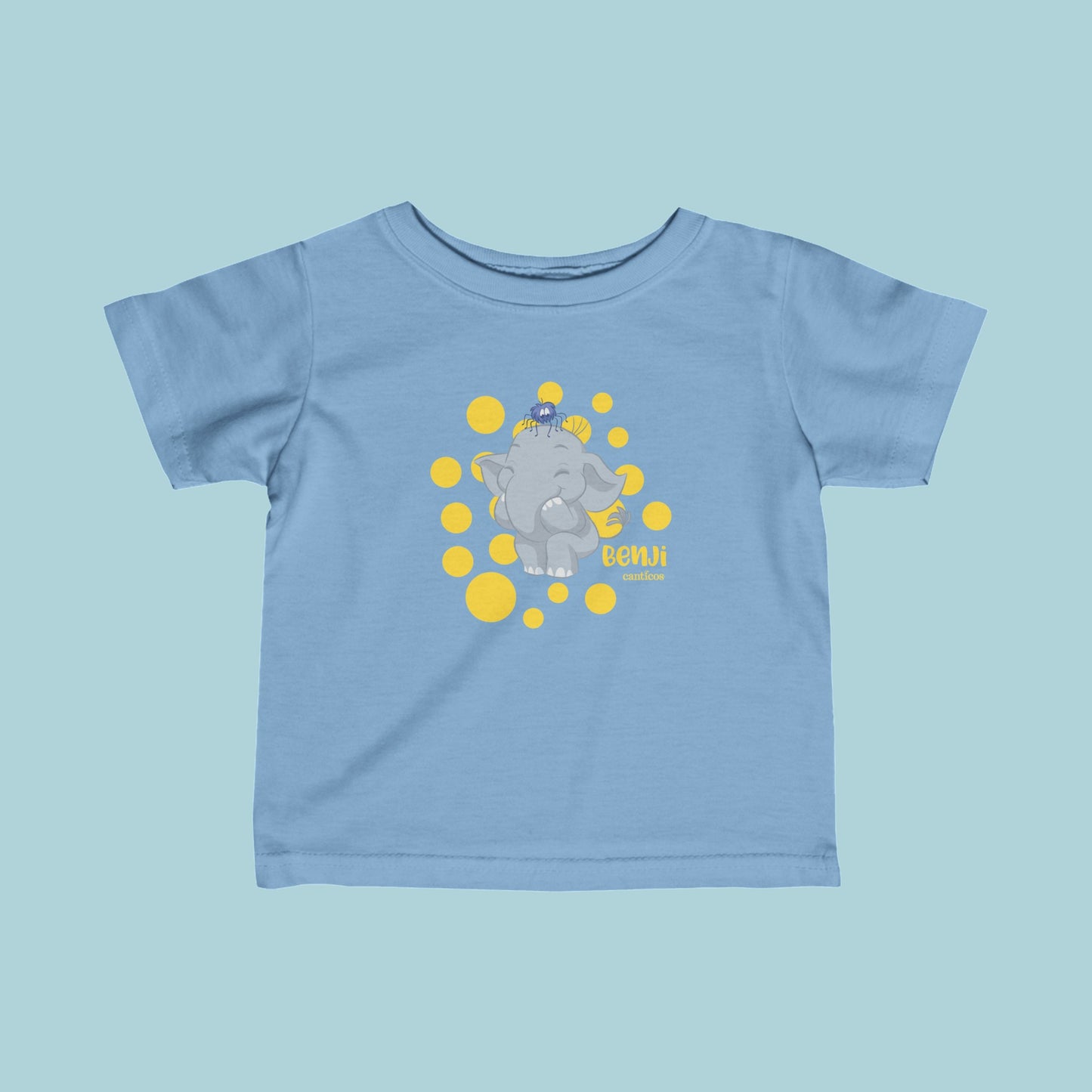Benji the Elephant Infant T-Shirt - Yellow