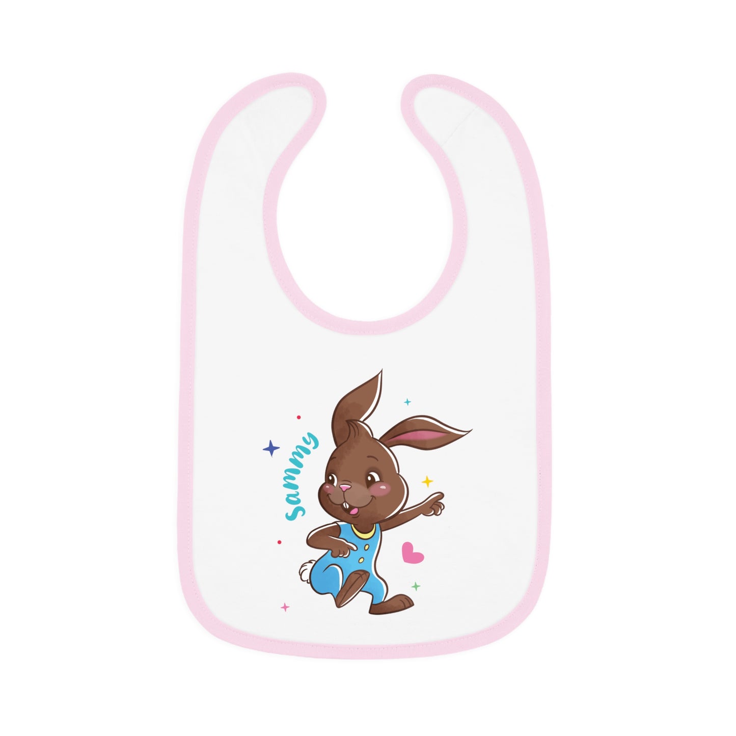 Sammy the Bunny Bib – Sweet, Silly & Snack-Read