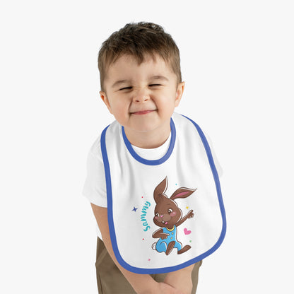 Sammy the Bunny Bib – Sweet, Silly & Snack-Read
