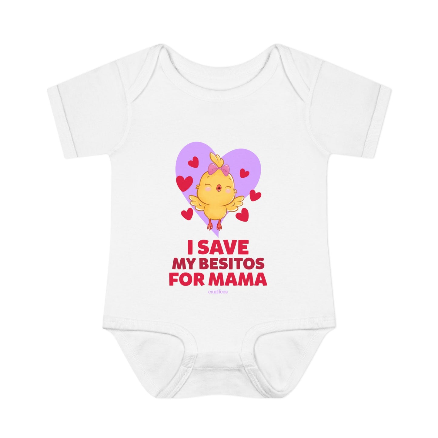 I Save my Besitos for Mama Onesie - Purple