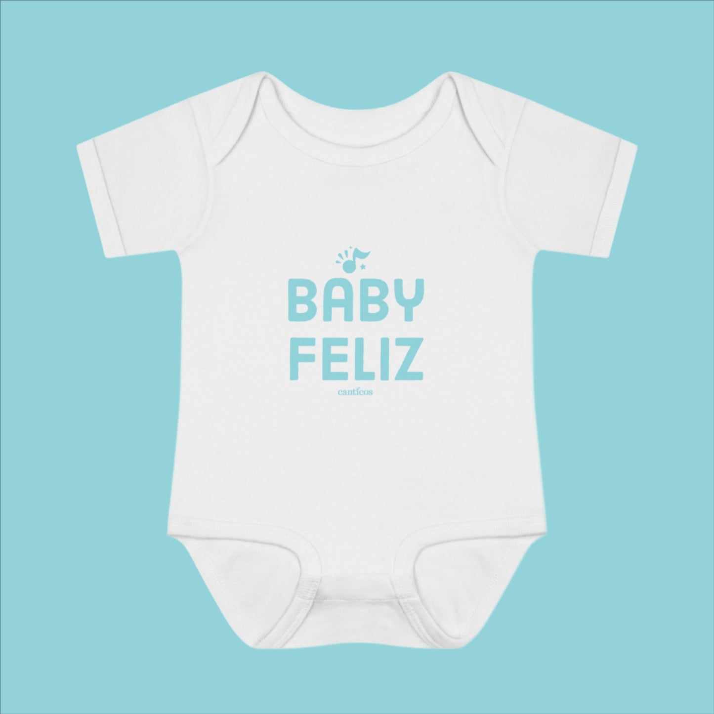 Baby Feliz Blue Onesie
