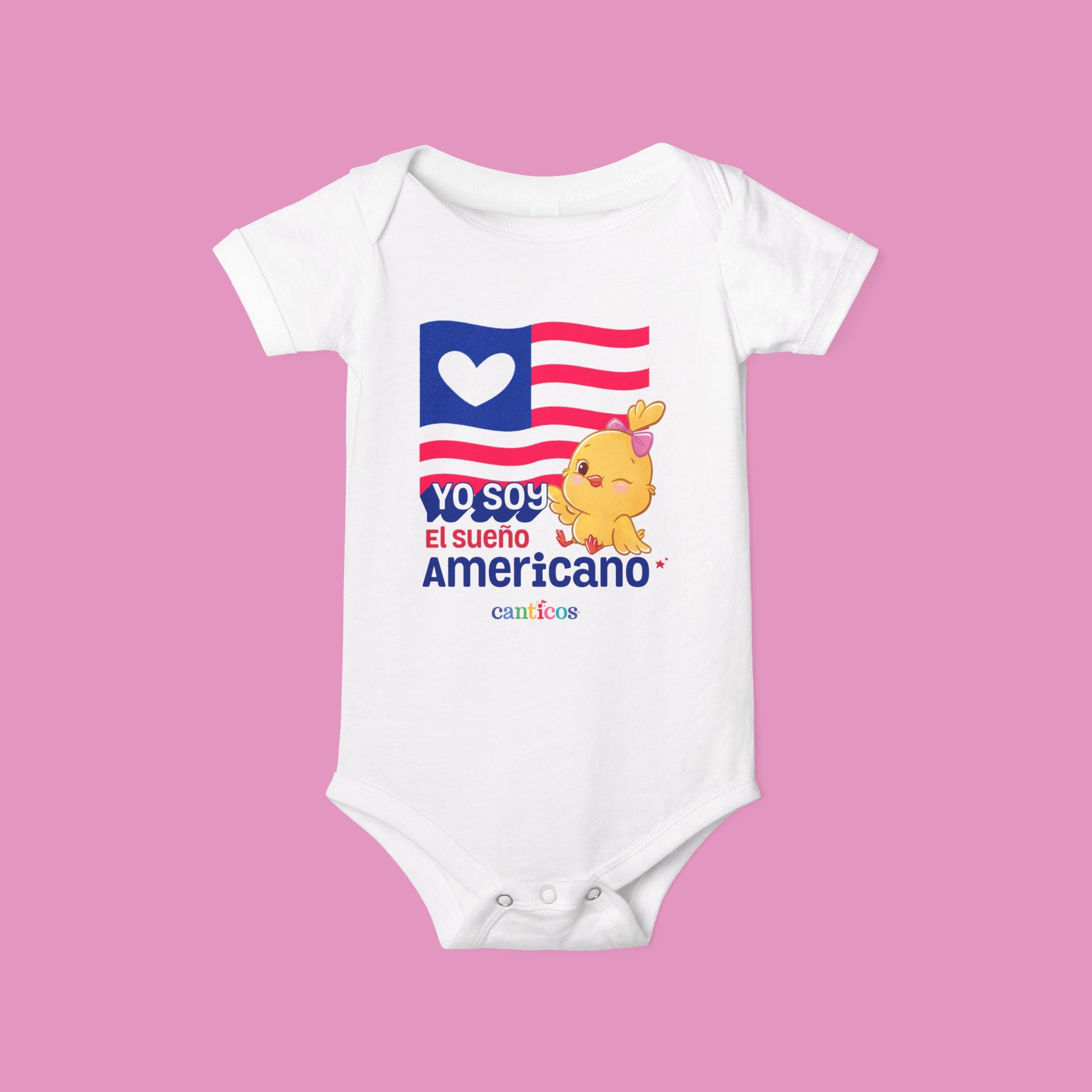 Kiki Chickie Yo Soy El Sueño Americano Baby Onesie