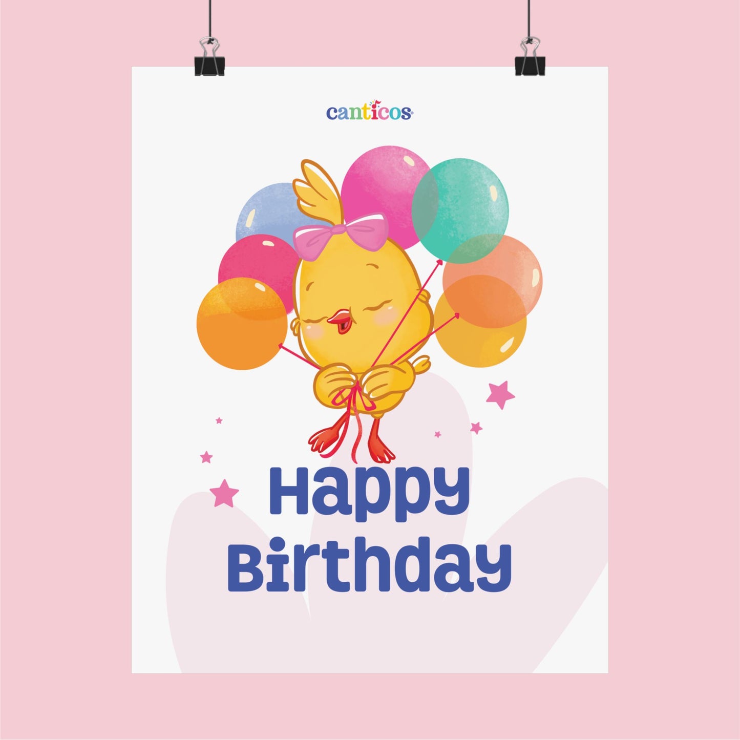 Kiki Happy Birthday Balloon Kids Poster