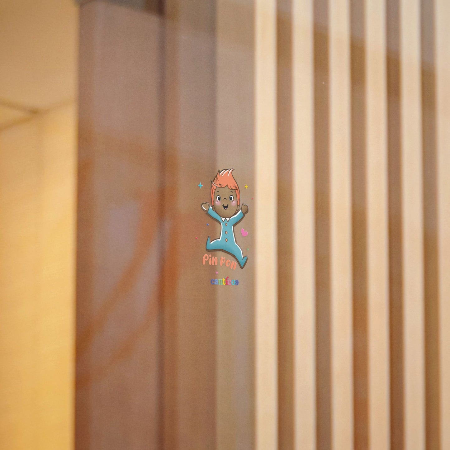 Pin Pon is Here! - Kiss Cut Canticos Sticker, Room Decor