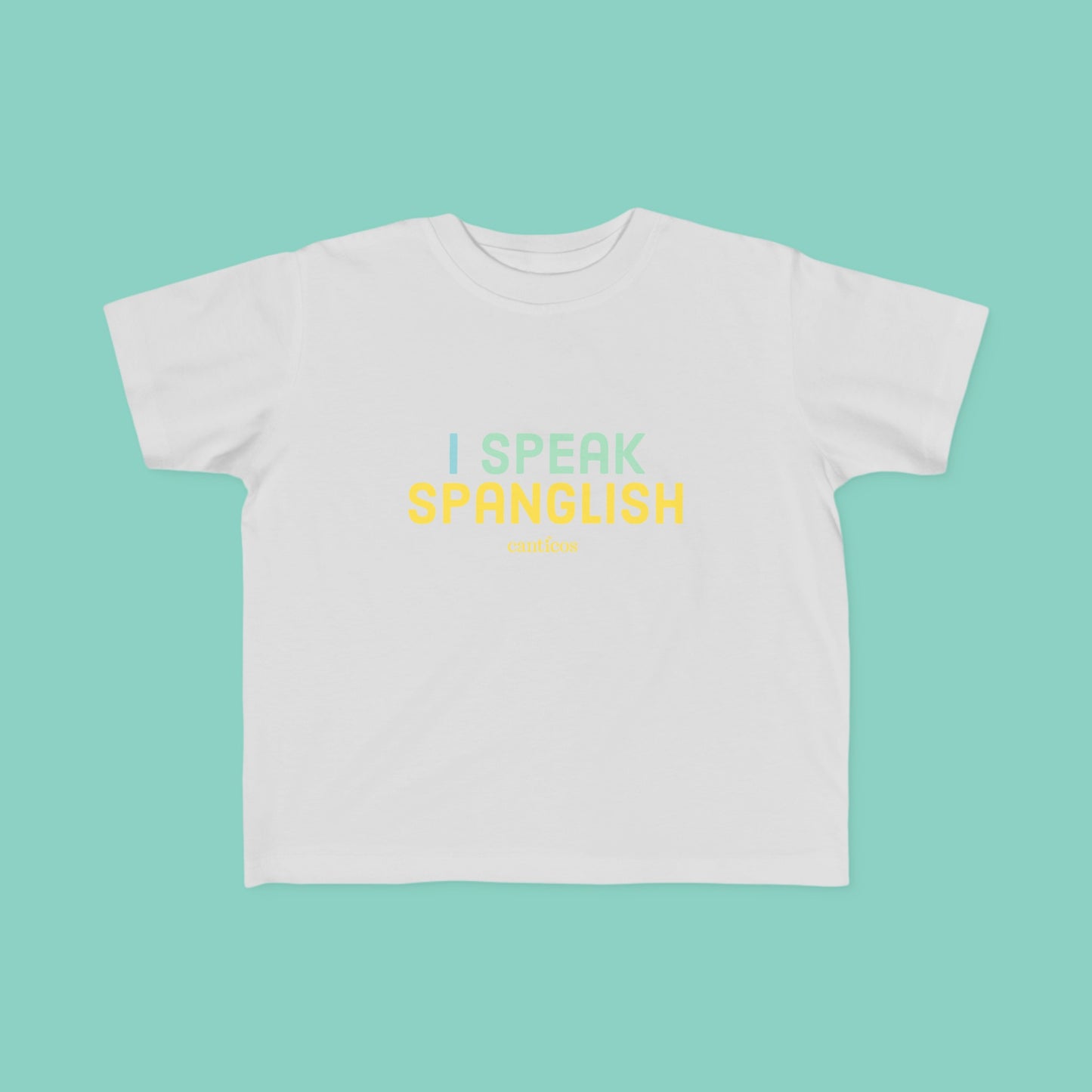 I Speak Spanglish Toddler T-shirt - Yellow
