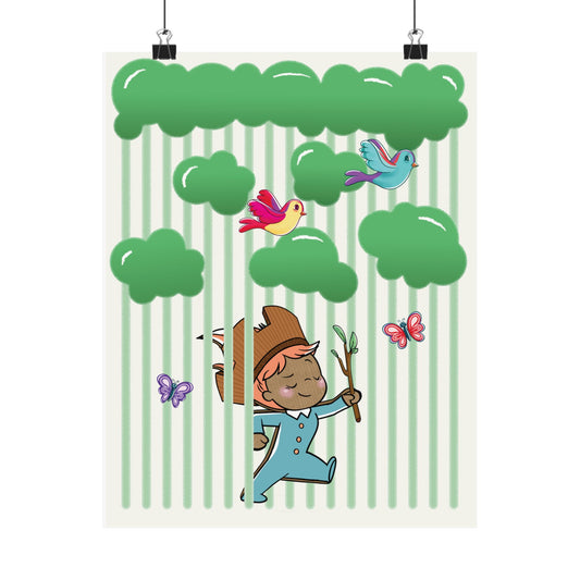 Pin Pon Forest Nursery Poster