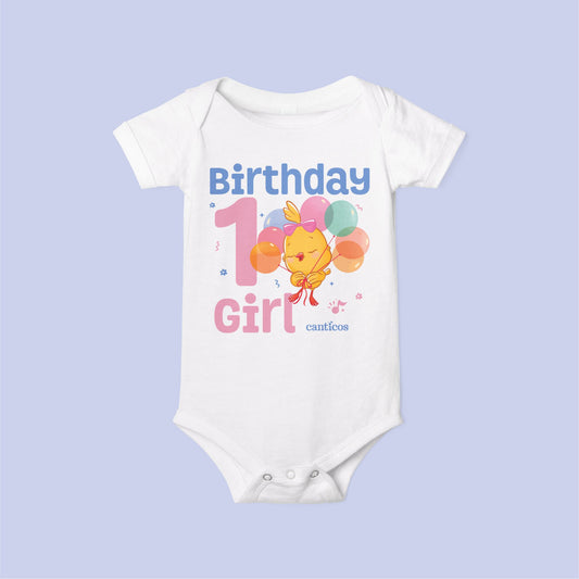 Kiki 1st Birthday Girl Baby Onesie