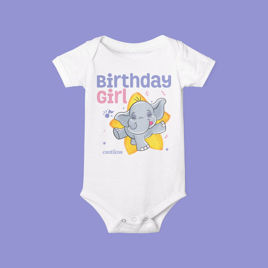 Benji Birthday Girl Baby Onesie
