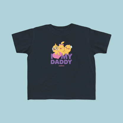 I love my Daddy Purple Toddler T-shirt - Little Chickies