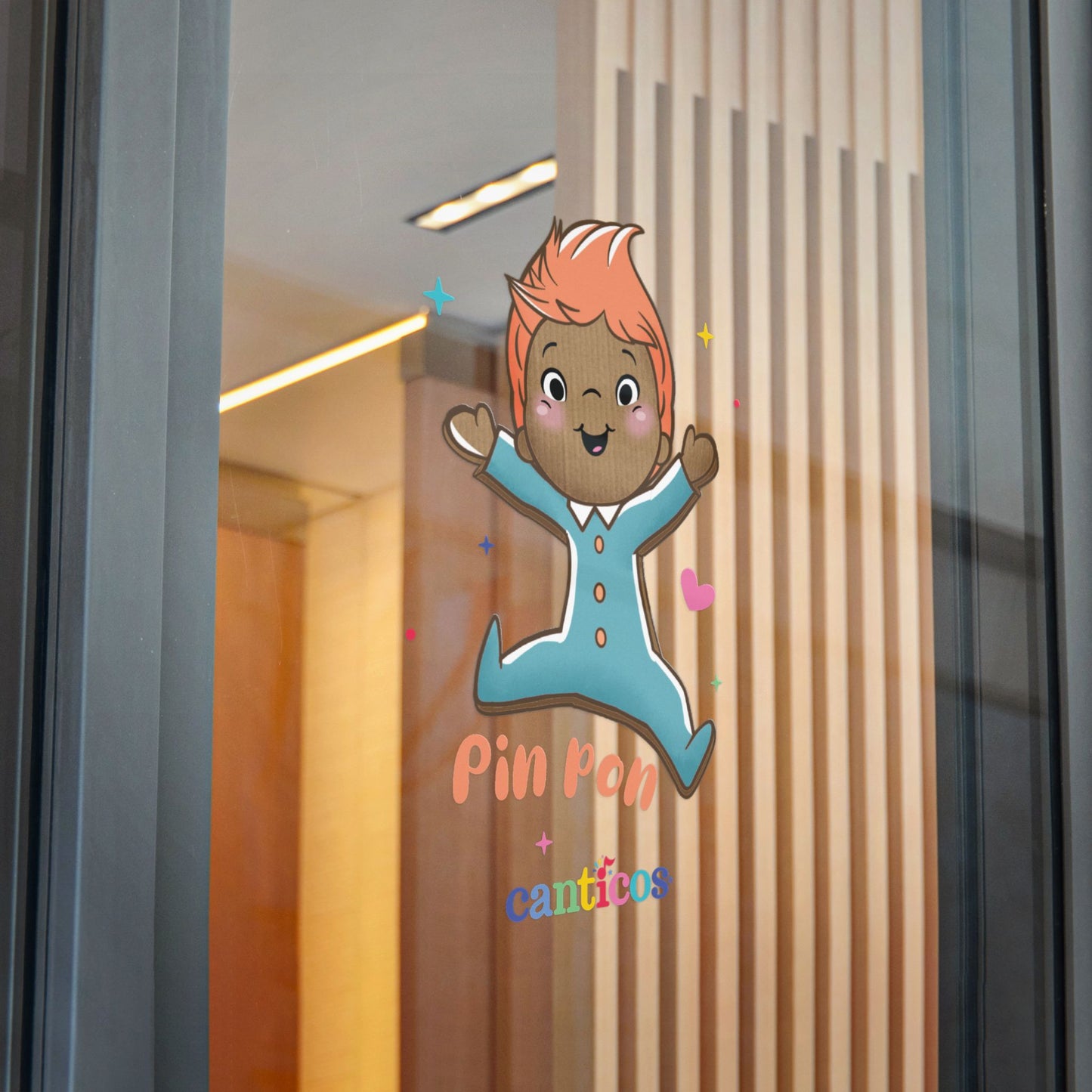 Pin Pon is Here! - Kiss Cut Canticos Sticker, Room Decor