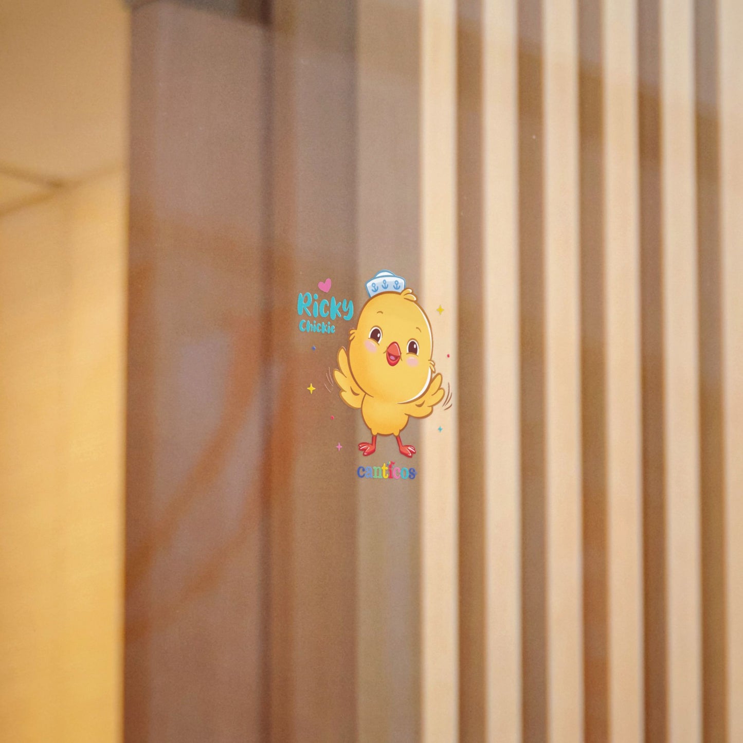 Huggable Ricky Chickie - Kiss Cut Canticos Sticker, Room Decor