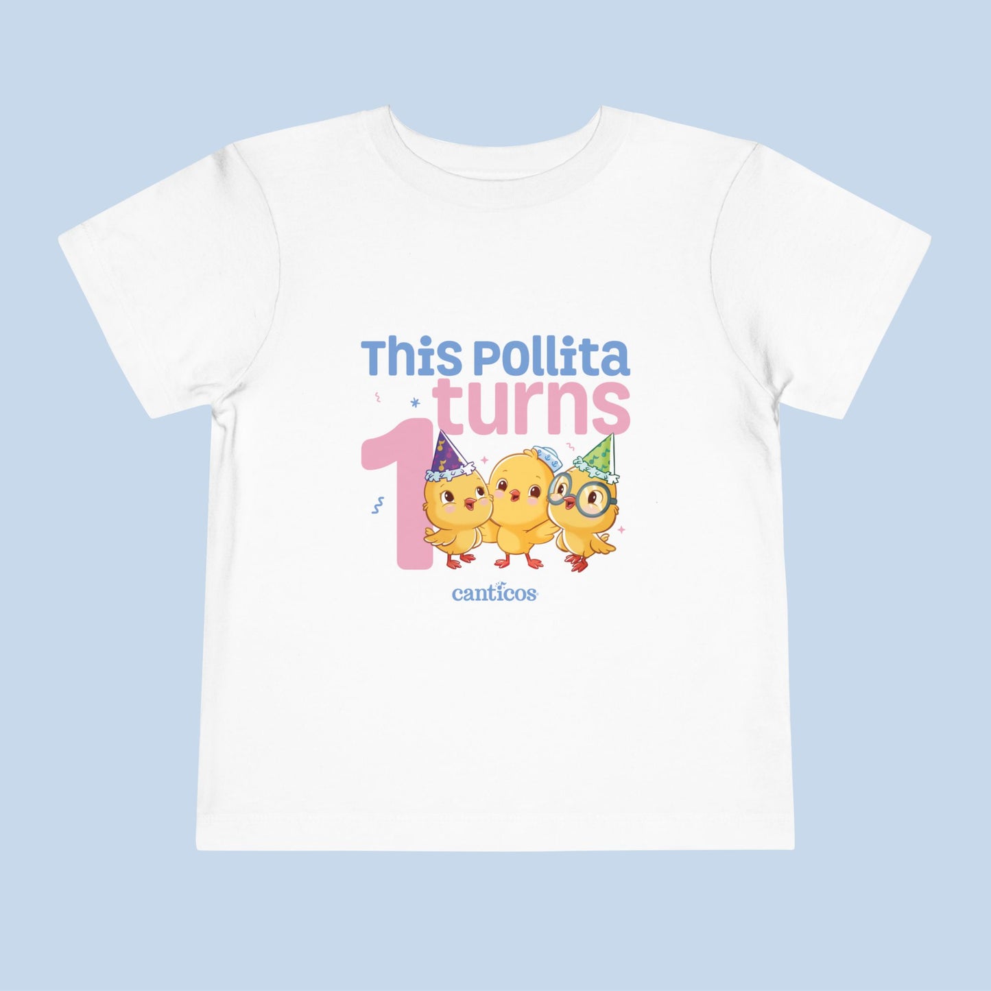 This Pollita Turns 1 Chickie Trio Kids T-Shirt