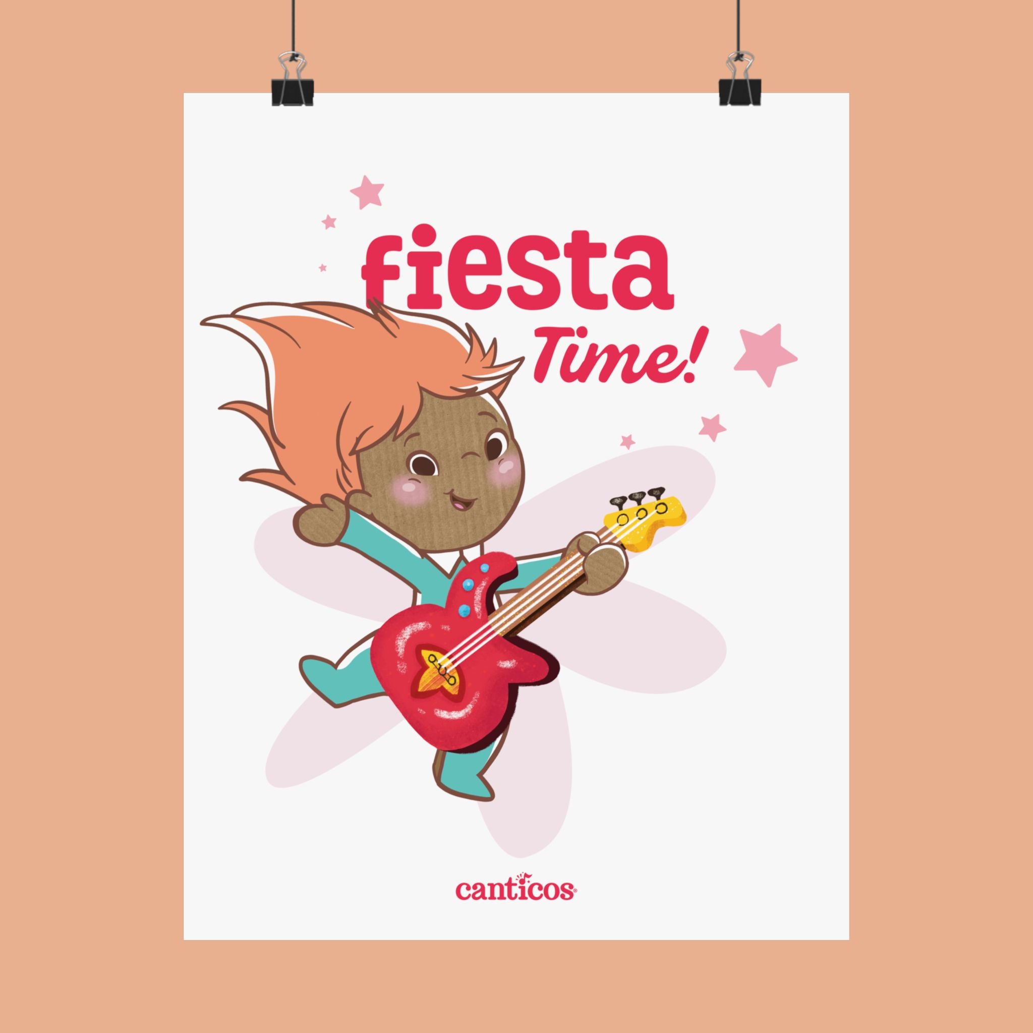 Pin Pon Fiesta Time Guitar Kids Poster