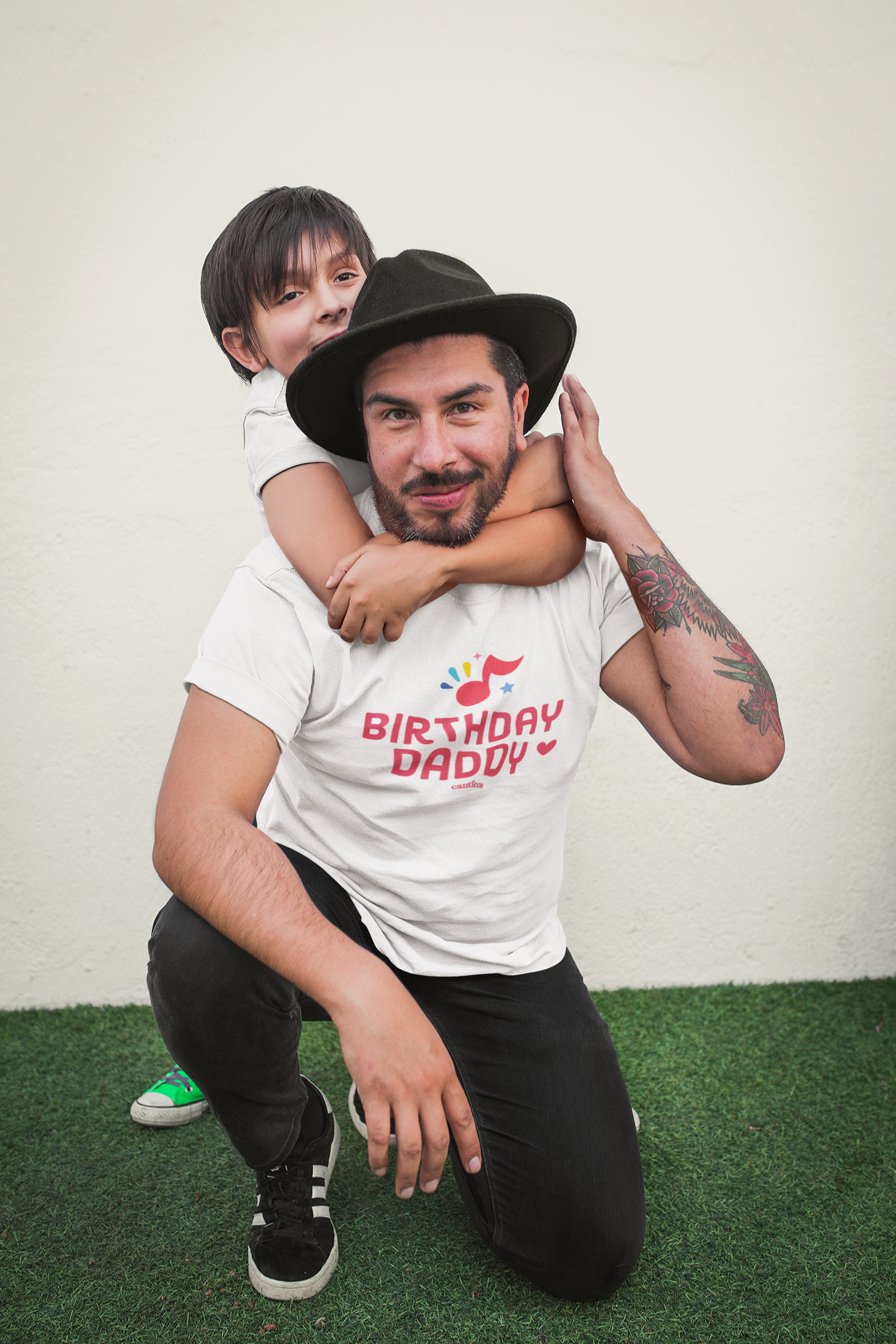 Canticos Daddy 'Birthday Vibes' Tee – Featuring the Happy Note