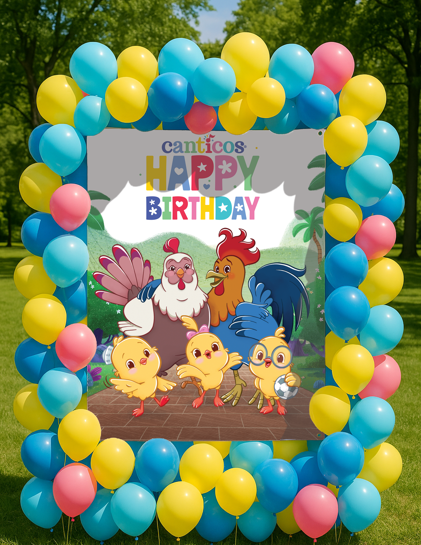 Canticos Birthday Banner – Chickie Family Celebration