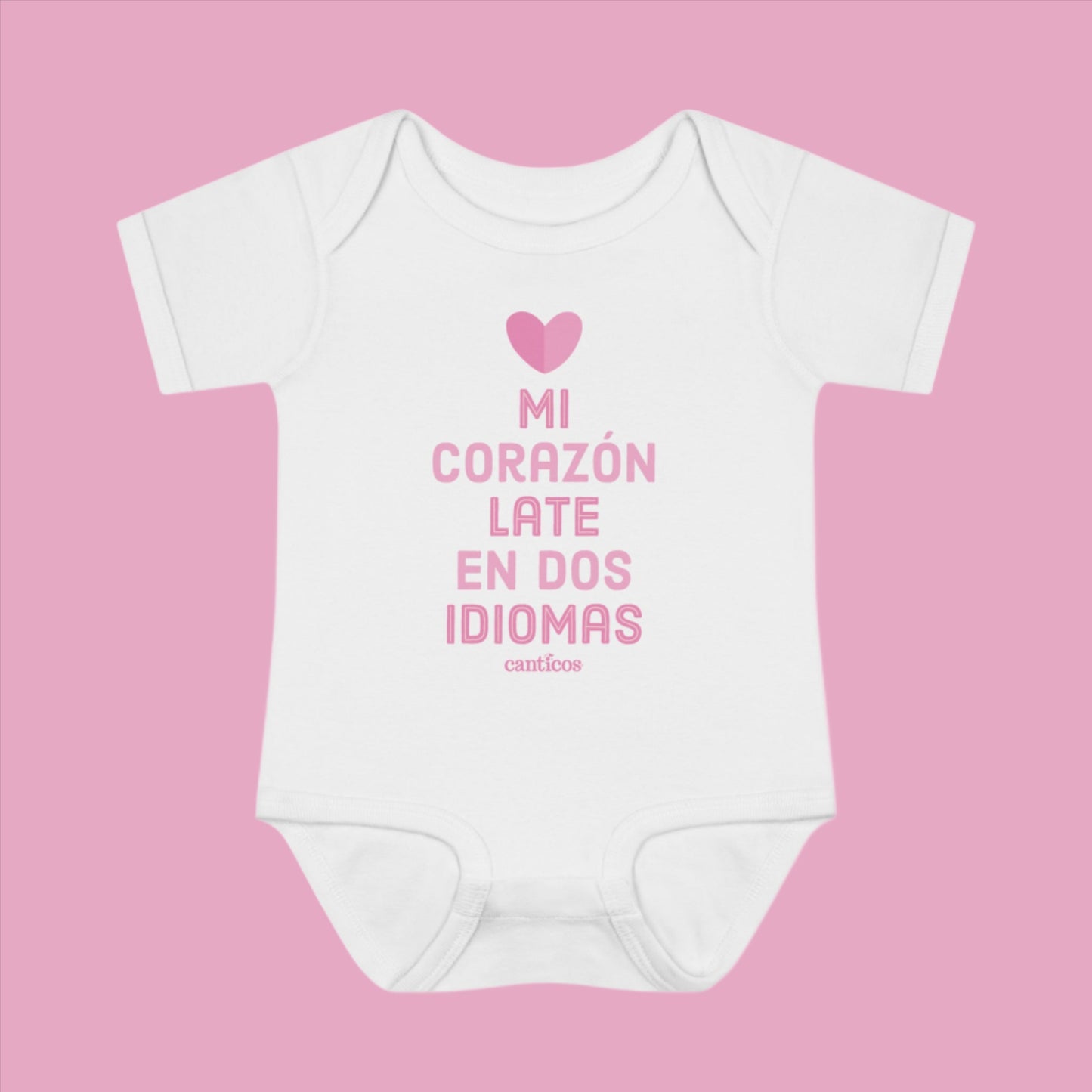 Mi Corazon late en dos Idiomas Onesie