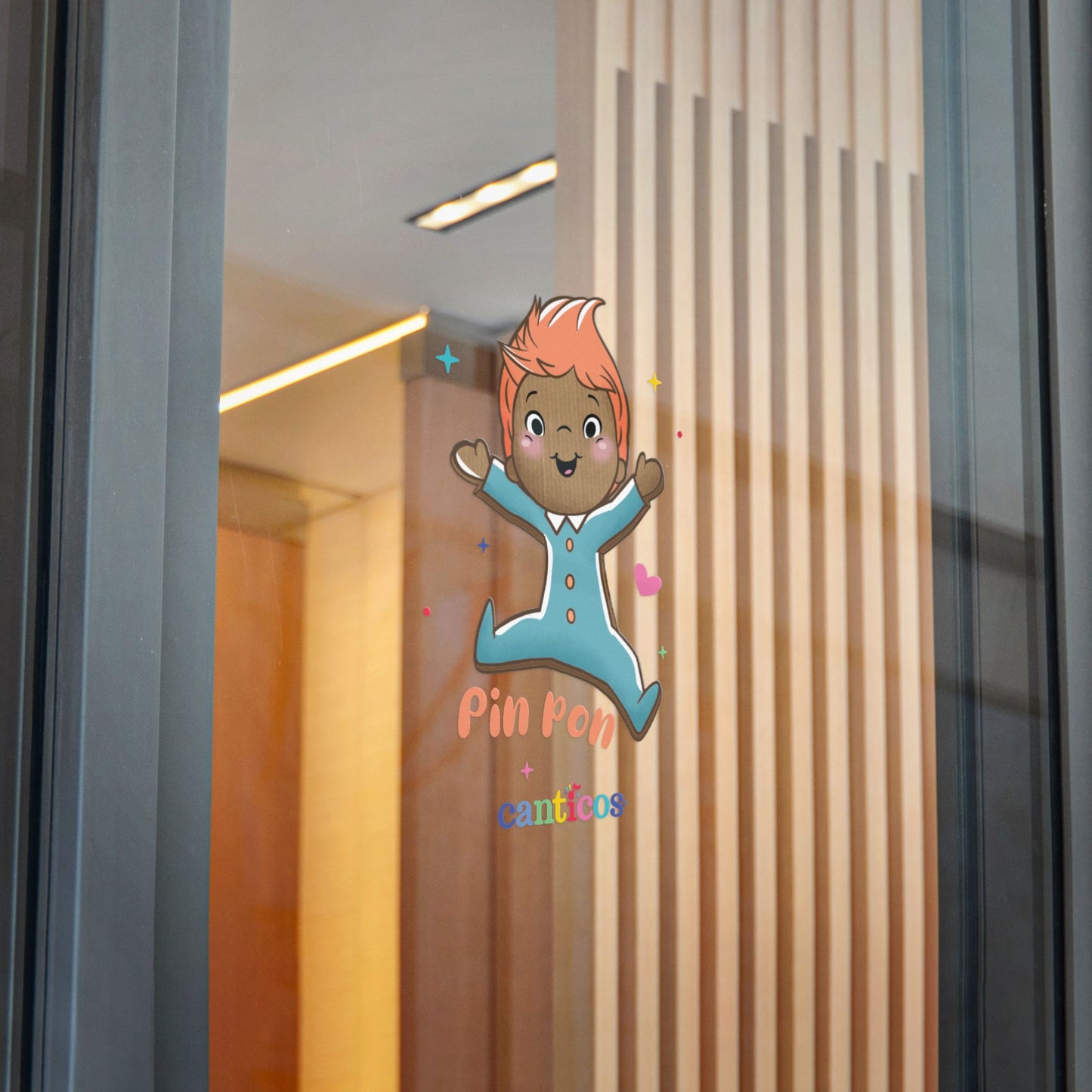 Pin Pon is Here! - Kiss Cut Canticos Sticker, Room Decor