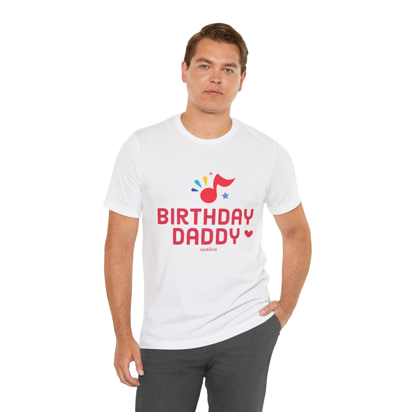 Canticos Daddy 'Birthday Vibes' Tee – Featuring the Happy Note