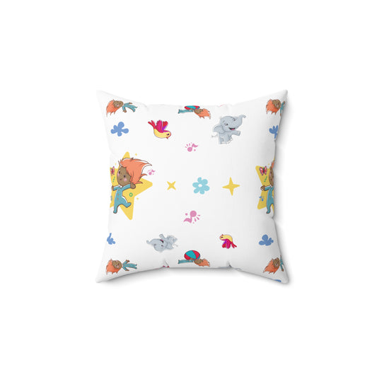 Pin Pon Friends Kids Throw Pillow