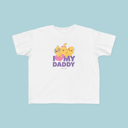 I love my Daddy Purple Toddler T-shirt - Little Chickies