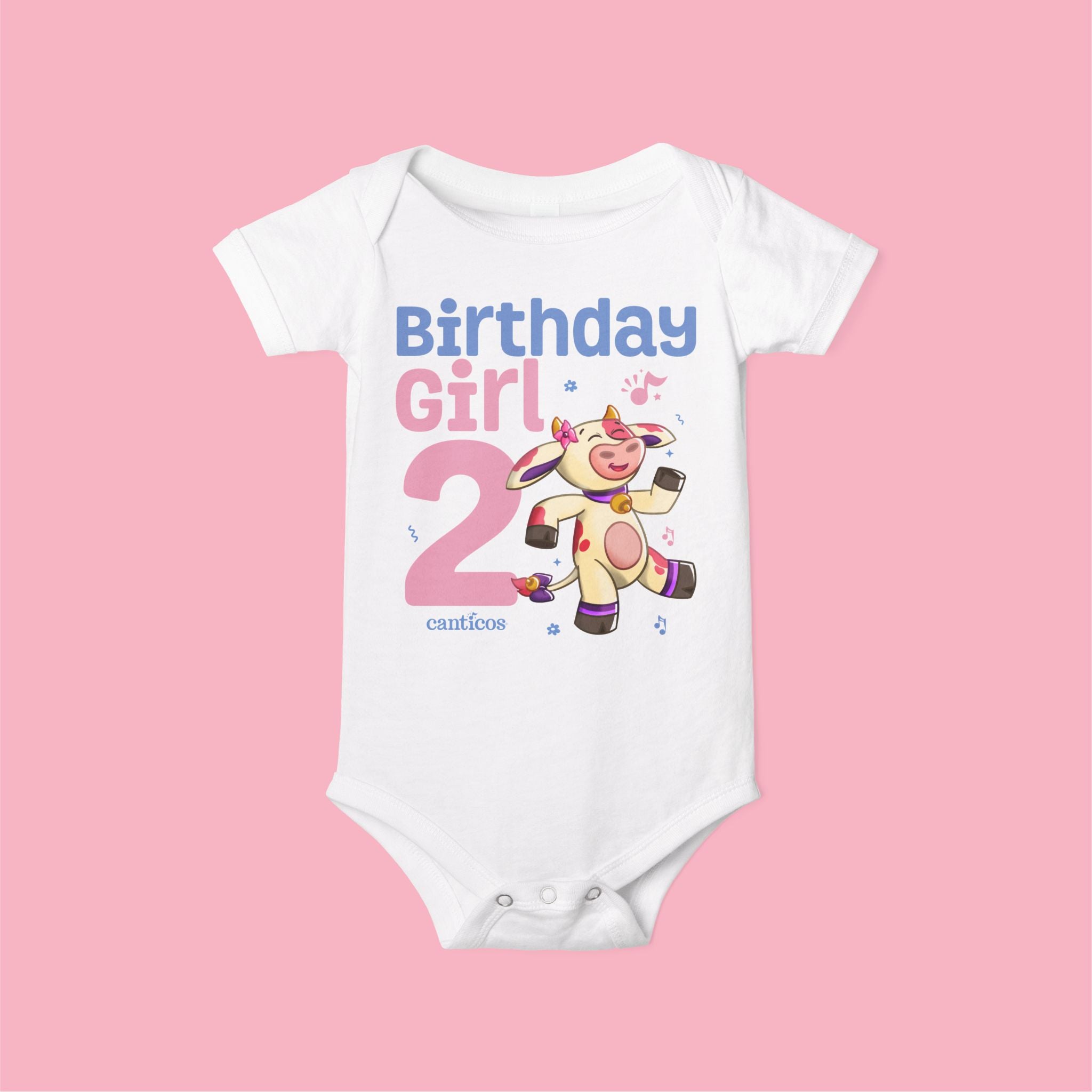 La Vaca Lola 2nd Birthday Girl Baby Onesie