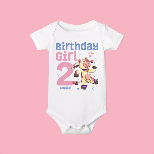 La Vaca Lola 2nd Birthday Girl Baby Onesie
