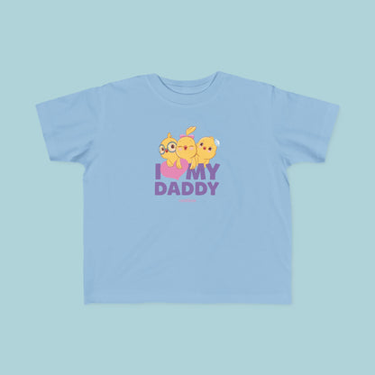 I love my Daddy Purple Toddler T-shirt - Little Chickies