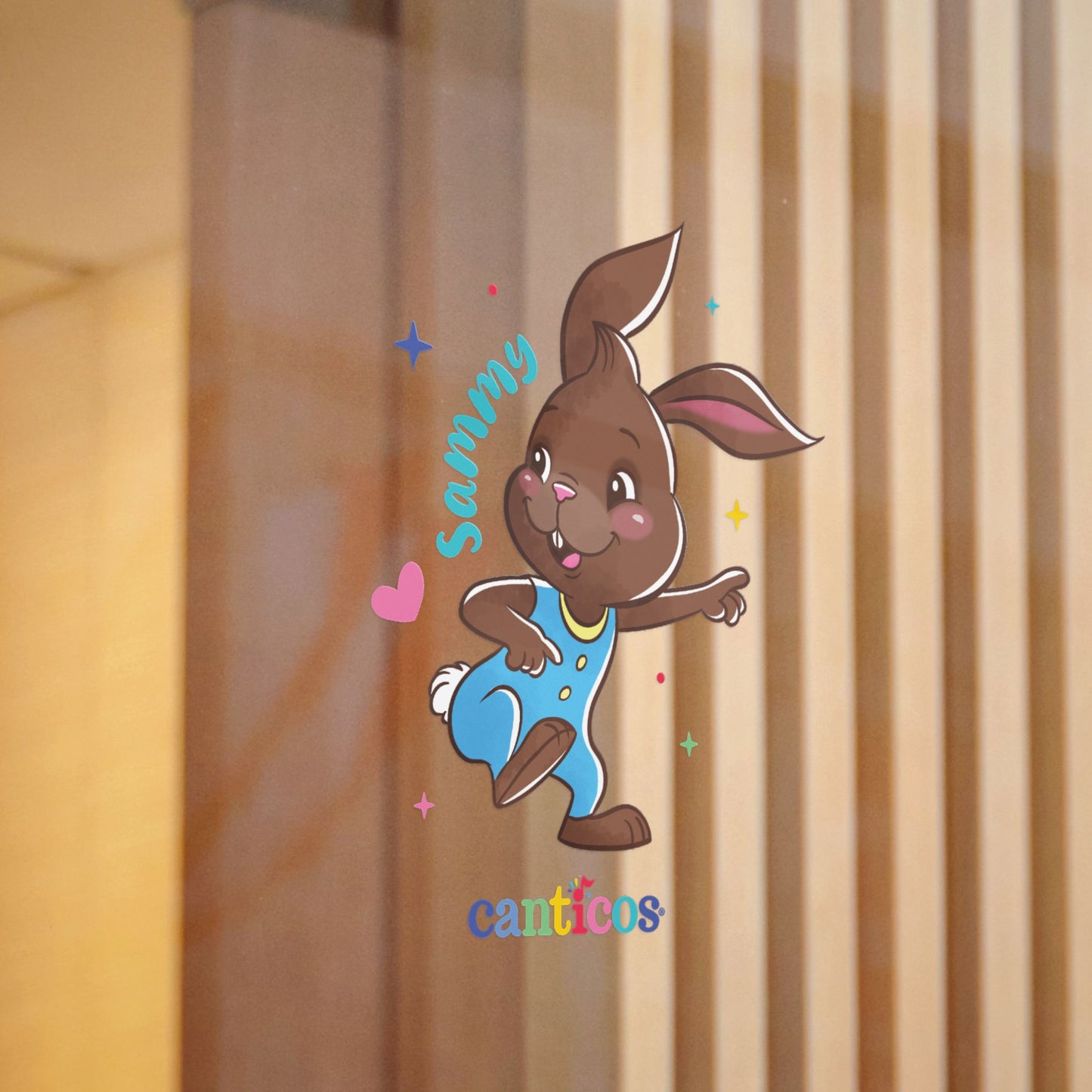 Sammy the Bunny Kiss-Cut Canticos Stickers - Room Decor