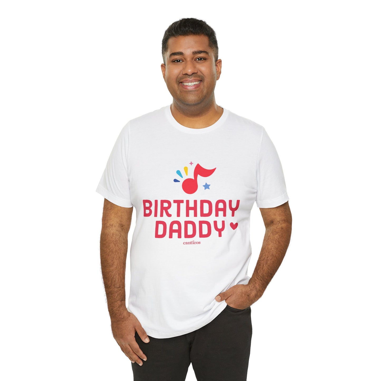 Canticos Daddy 'Birthday Vibes' Tee – Featuring the Happy Note