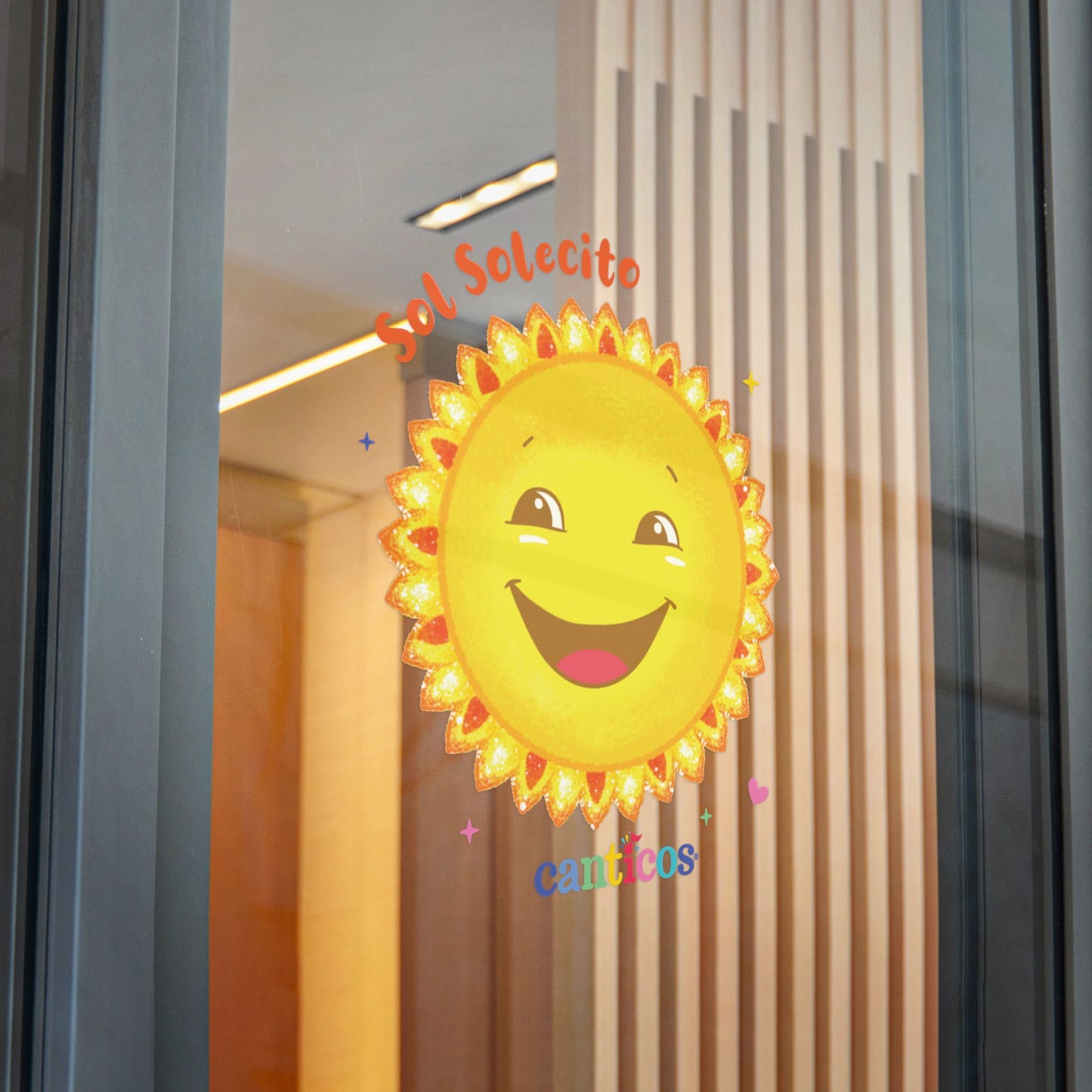 Sol Solecito, Little Sunny Sunshine - Kiss Cut Canticos Sticker, Room Decor