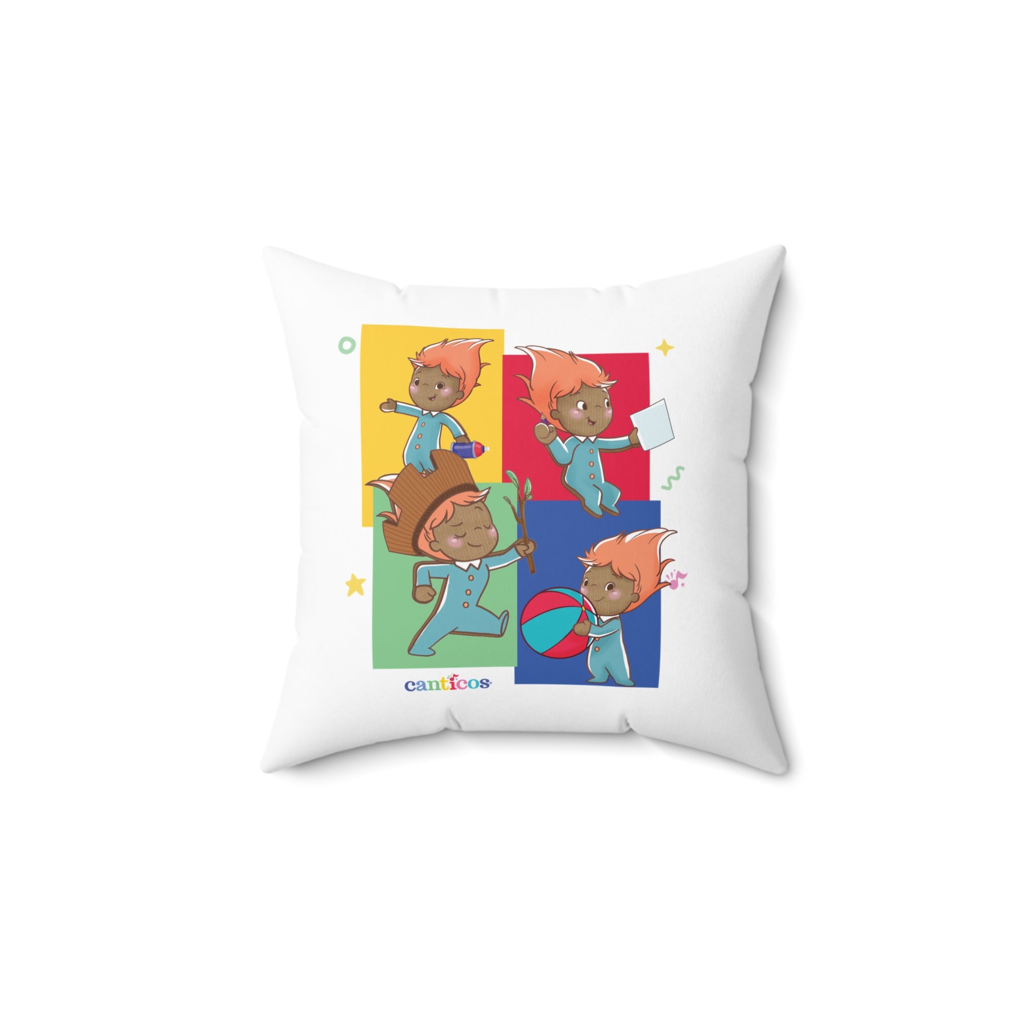 Pin Pon Adventures Kids Throw Pillow