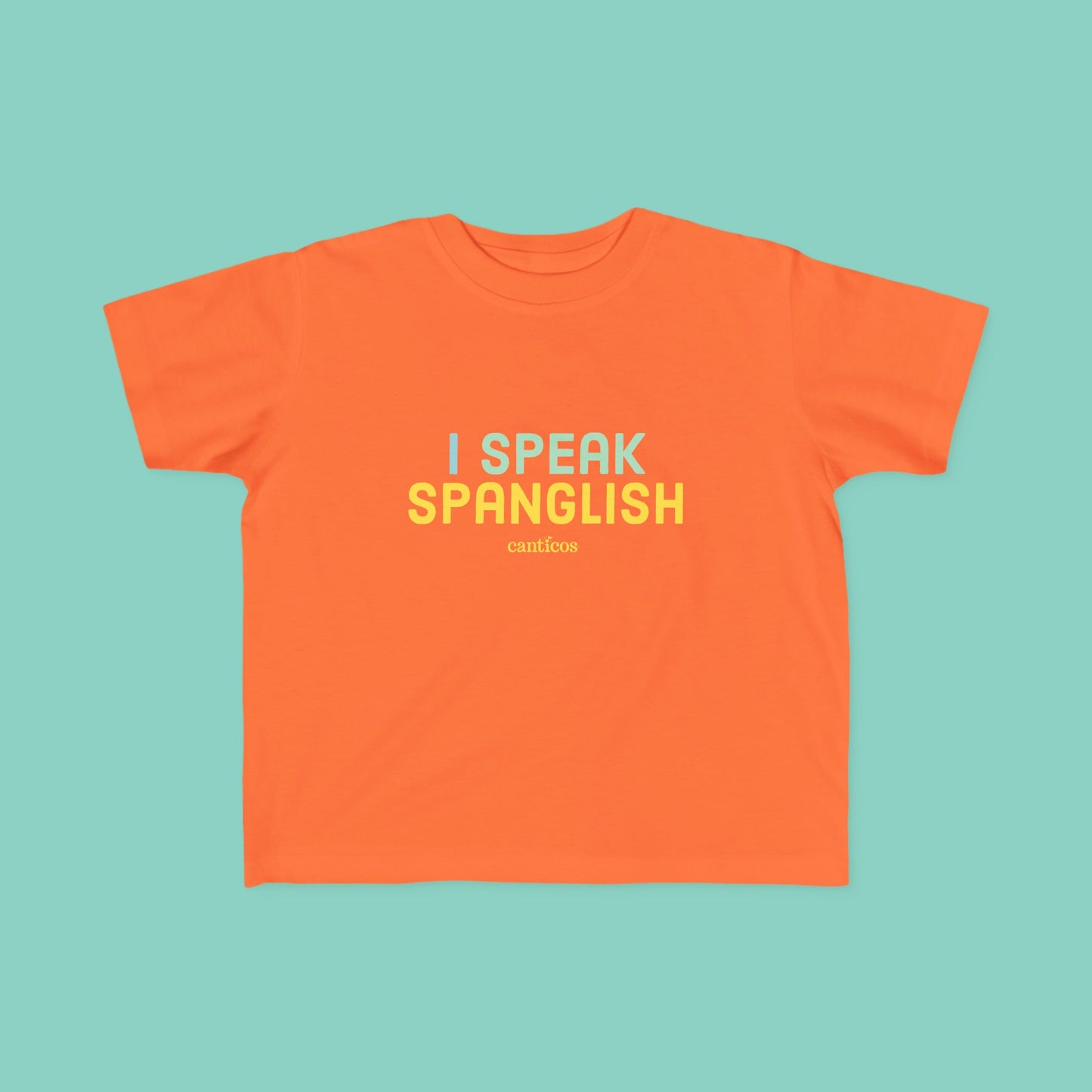 I Speak Spanglish Toddler T-shirt - Yellow