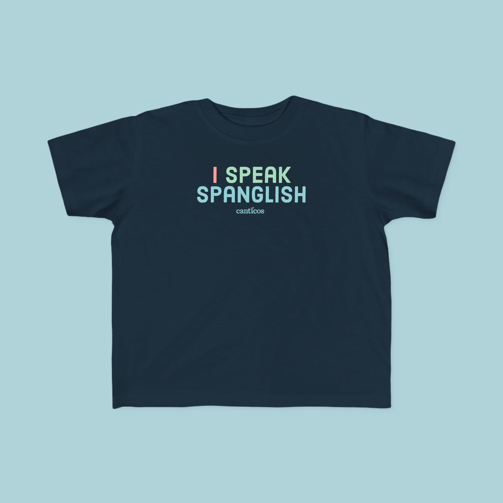I Speak Spanglish Toddler T-shirt - Blue