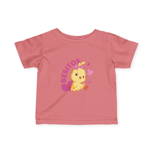 Cute Kids' T-Shirt with 'Besitos’ Kiki Chickie