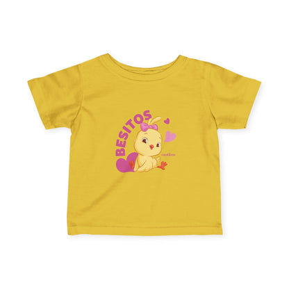 Cute Kids' T-Shirt with 'Besitos’ Kiki Chickie