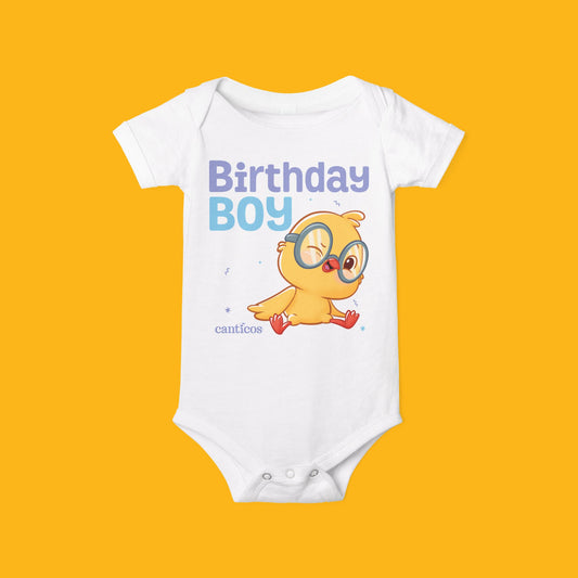 Nicky Chickie Birthday Boy Baby Onesie